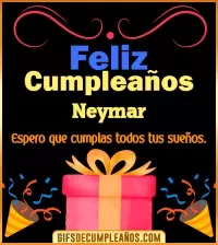 GIF Mensaje de cumpleaños Neymar